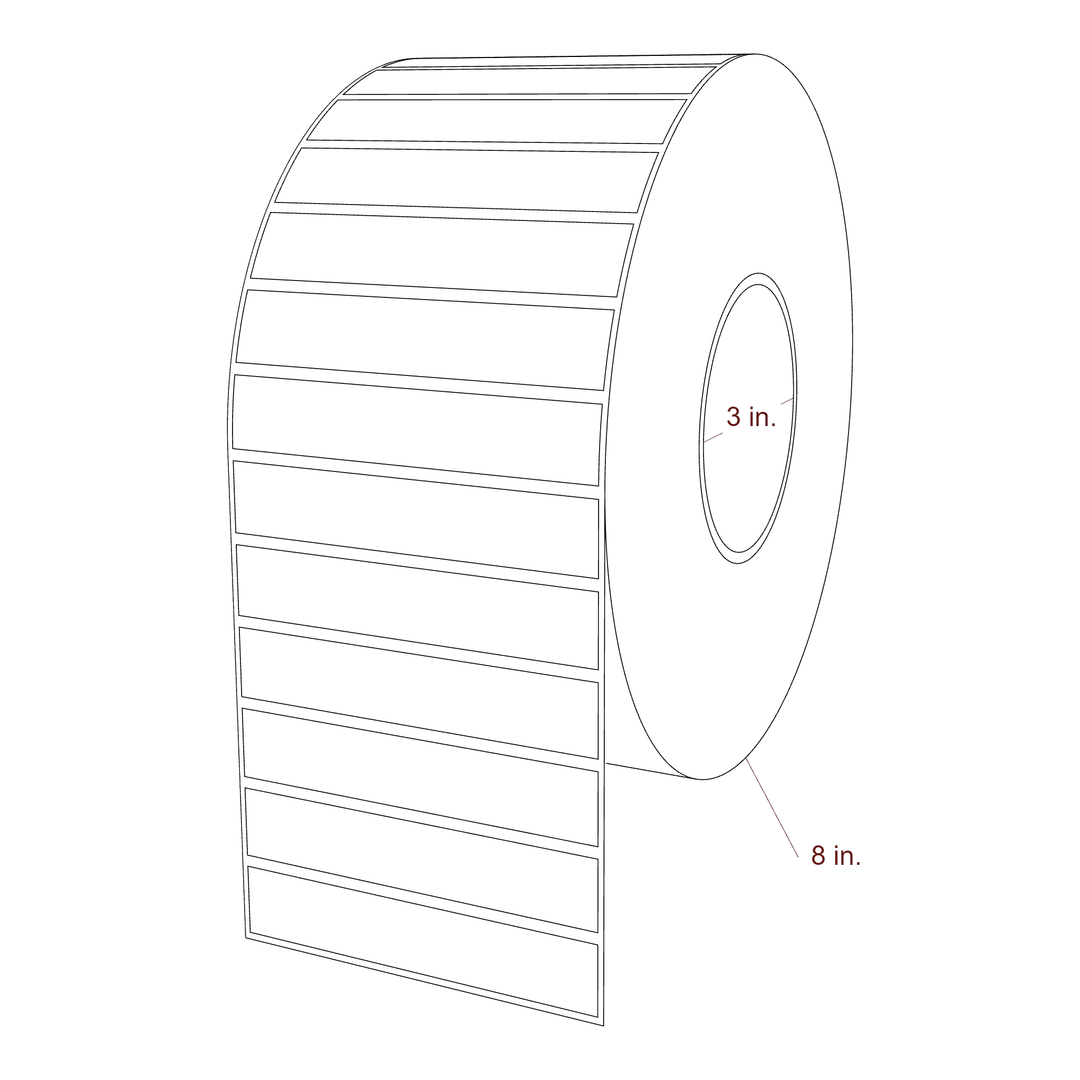 4.0625" x 0.75" Inkjet Label Rolls | Fits Epson ColorWorks, VIPColor & Primera