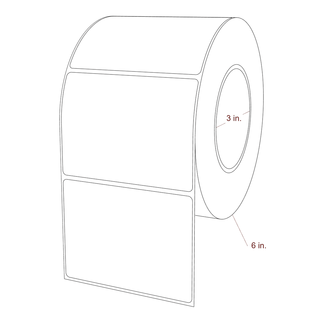 4.0625" x 3" Inkjet Label Rolls | Fits Epson ColorWorks, VIPColor & Primera