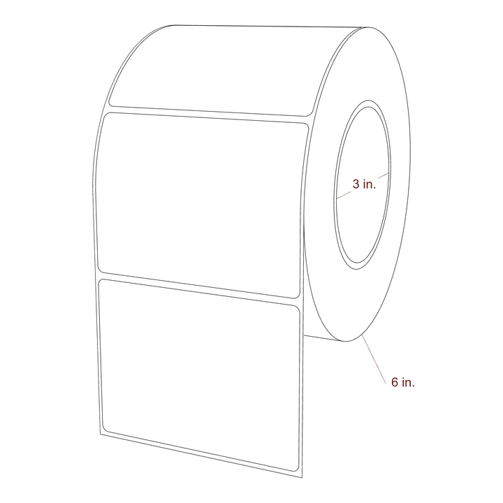 4.0625" x 3" Inkjet Label Rolls | Fits Epson ColorWorks, VIPColor & Primera