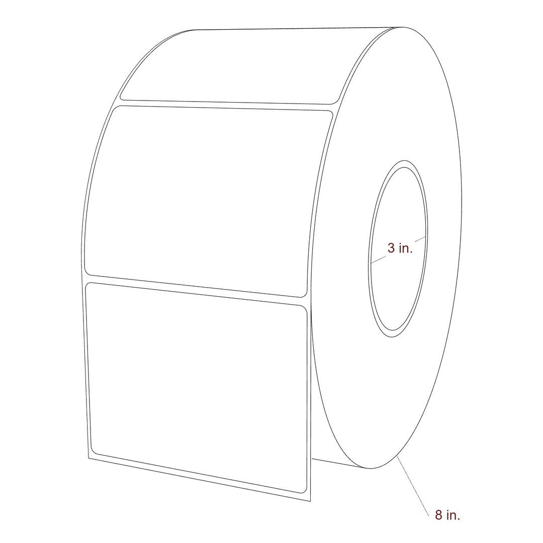 4.0625" x 3" Inkjet Label Rolls | Fits Epson ColorWorks, VIPColor & Primera