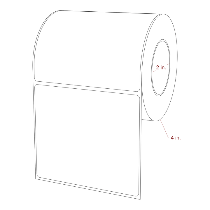 4.25" x 3.6875" Inkjet Label Rolls | Fits Epson ColorWorks, VIPColor & Primera