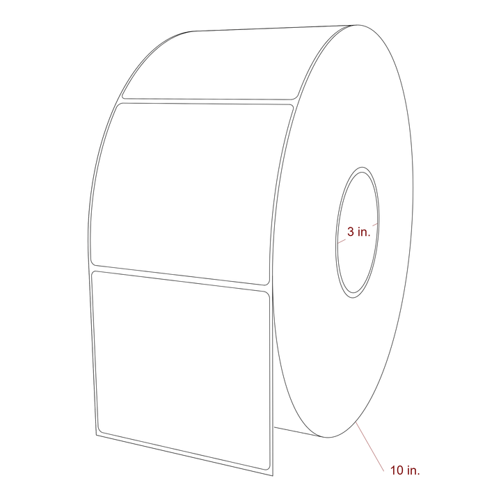 4.25" x 3.6875" Inkjet Label Rolls | Fits Epson ColorWorks, VIPColor & Primera