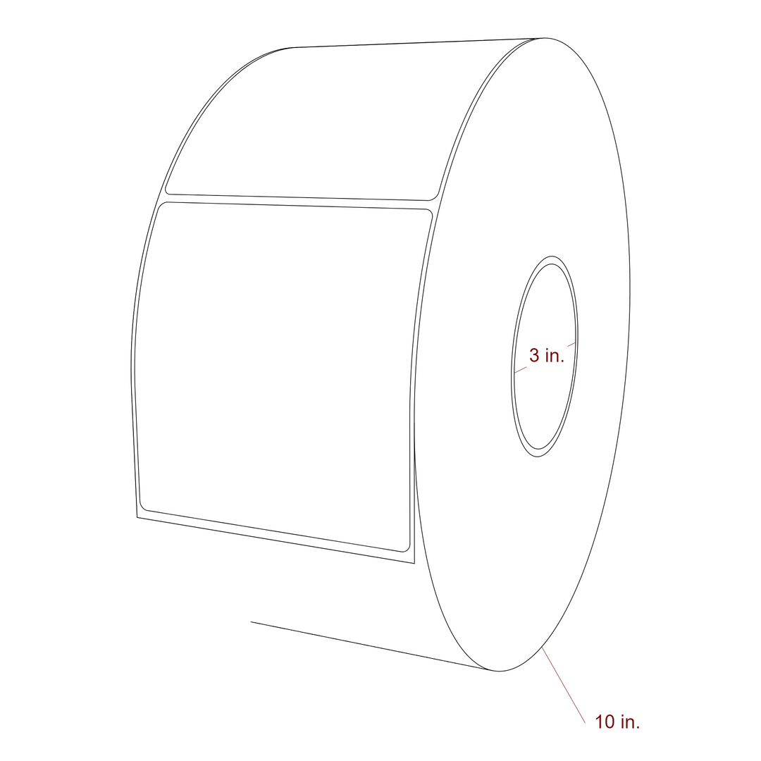 4.25" x 4.4375" Inkjet Label Rolls | Fits Epson ColorWorks, VIPColor & Primera