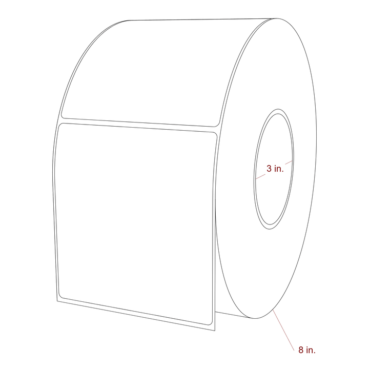 4.25" x 4.4375" Inkjet Label Rolls | Fits Epson ColorWorks, VIPColor & Primera