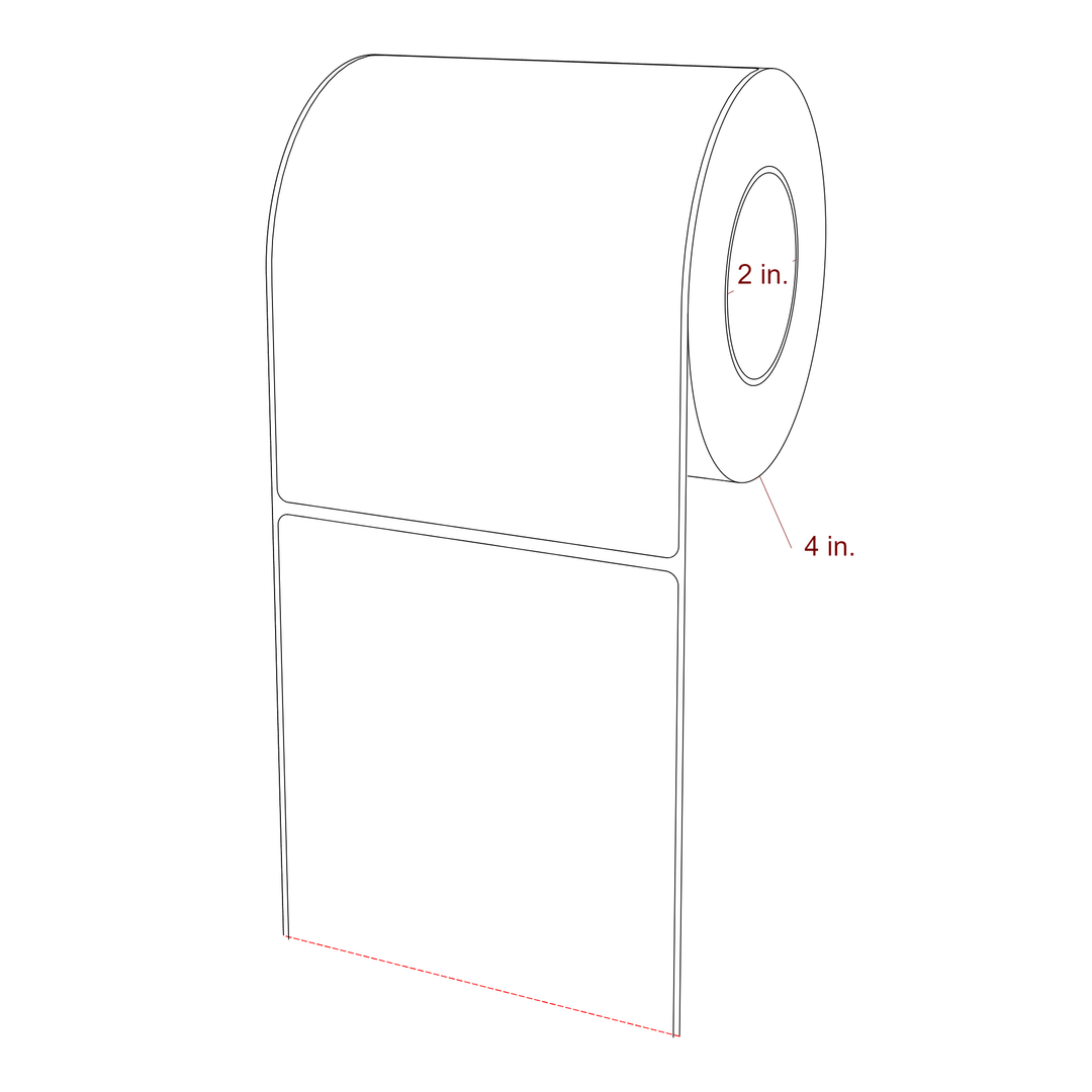 4.25" x 5.4375" Inkjet Label Rolls | Fits Epson ColorWorks, VIPColor & Primera