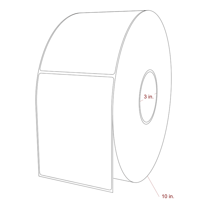 4.25" x 5.4375" Inkjet Label Rolls | Fits Epson ColorWorks, VIPColor & Primera