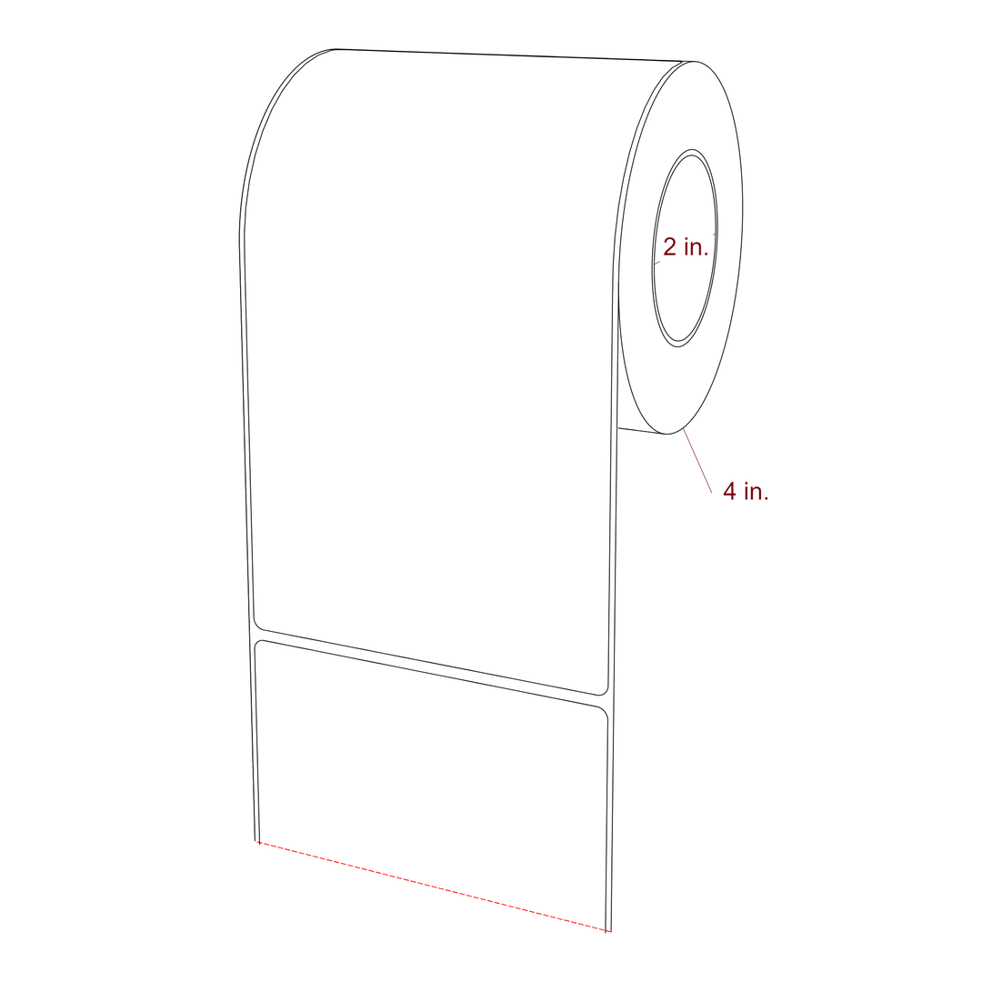 4.25" x 7.5" Inkjet Label Rolls | Fits Epson ColorWorks, VIPColor & Primera