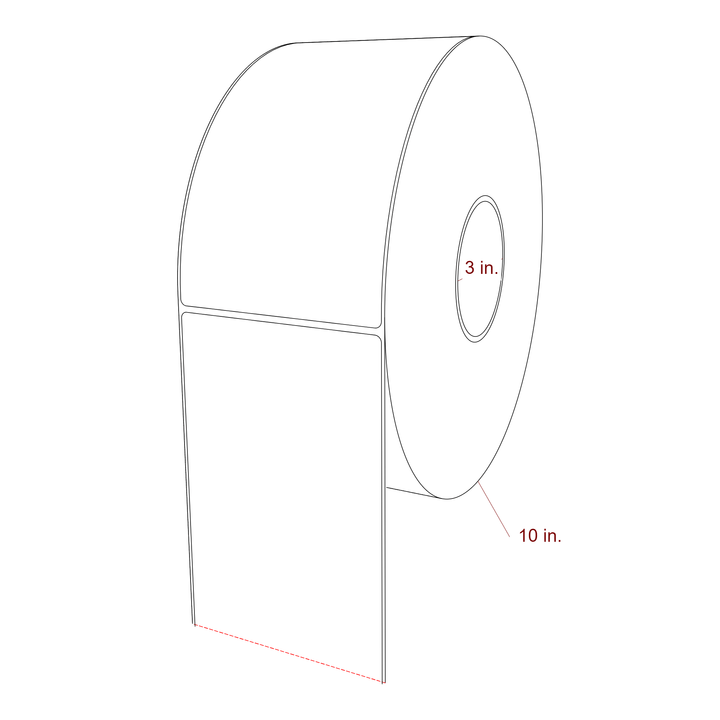 4.25" x 7.5" Inkjet Label Rolls | Fits Epson ColorWorks, VIPColor & Primera