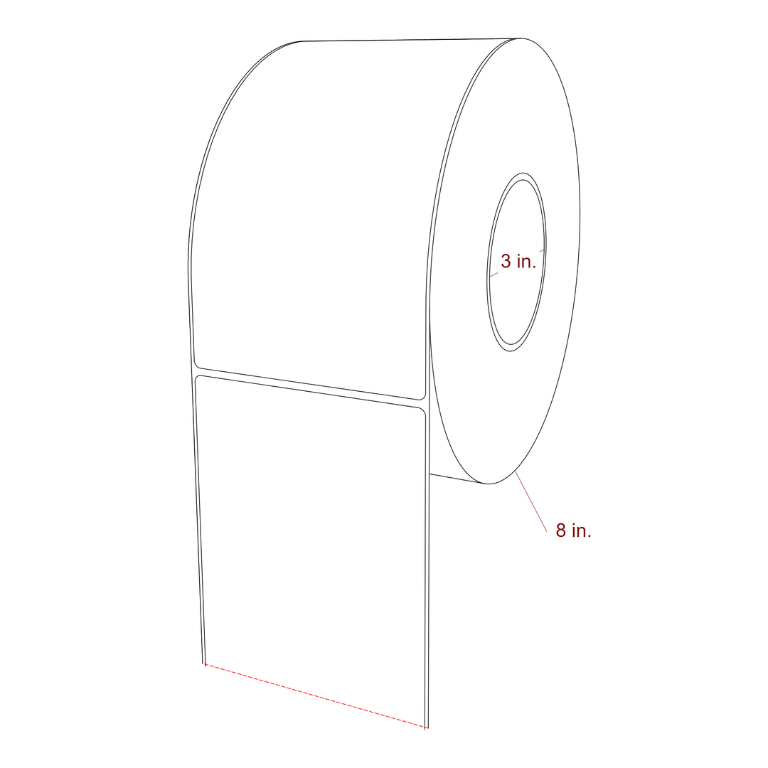 4.25" x 7.5" Inkjet Label Rolls | Fits Epson ColorWorks, VIPColor & Primera