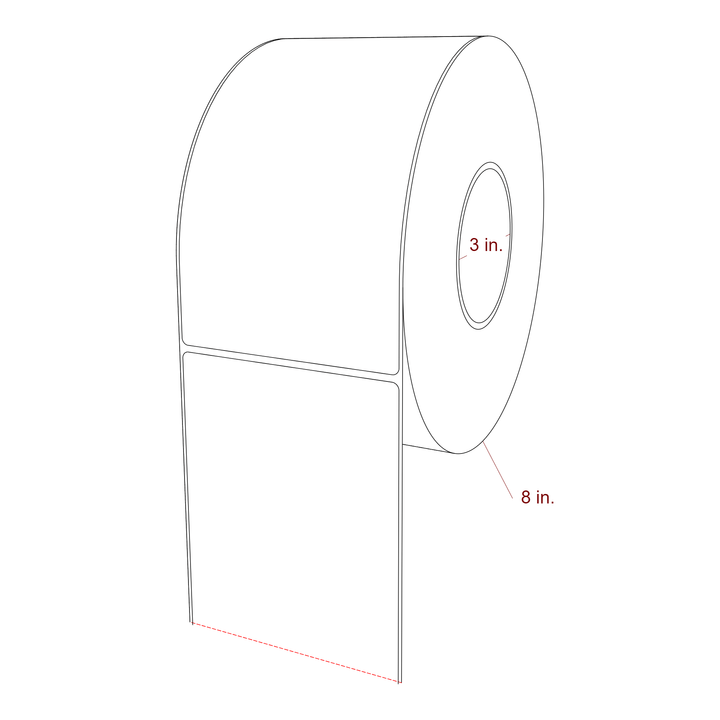 4.25" x 7.5" Inkjet Label Rolls | Fits Epson ColorWorks, VIPColor & Primera