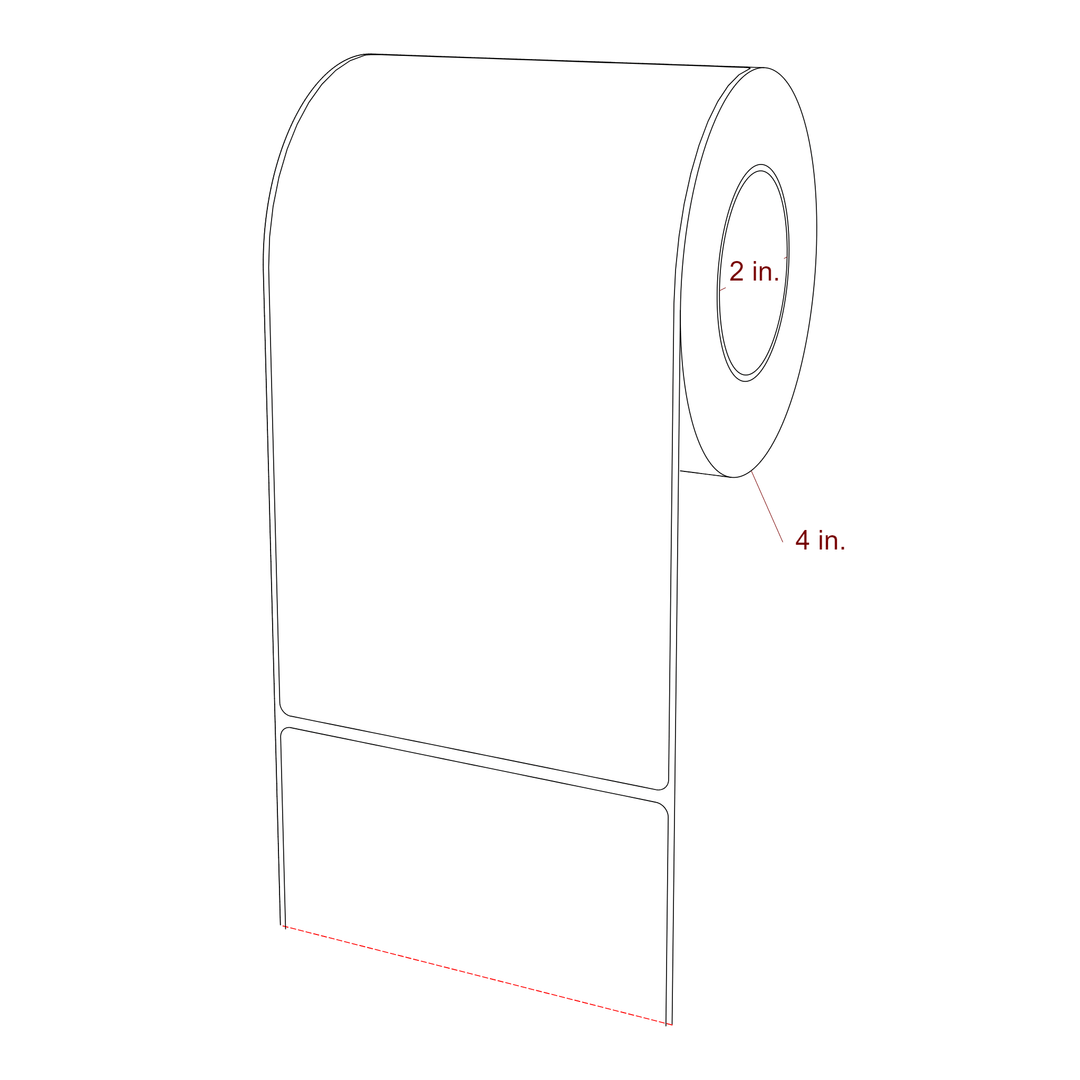 4.25" x 7.75" Inkjet Label Rolls | Fits Epson ColorWorks, VIPColor & Primera