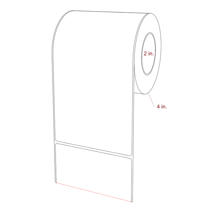 4.25" x 7.75" Inkjet Label Rolls | Fits Epson ColorWorks, VIPColor & Primera