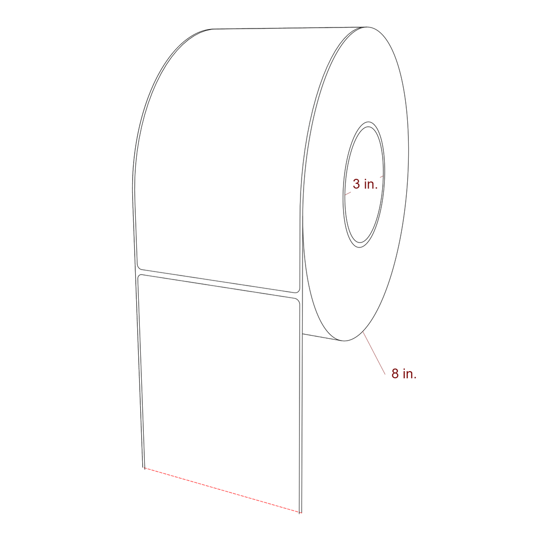 4.25" x 7.75" Inkjet Label Rolls | Fits Epson ColorWorks, VIPColor & Primera