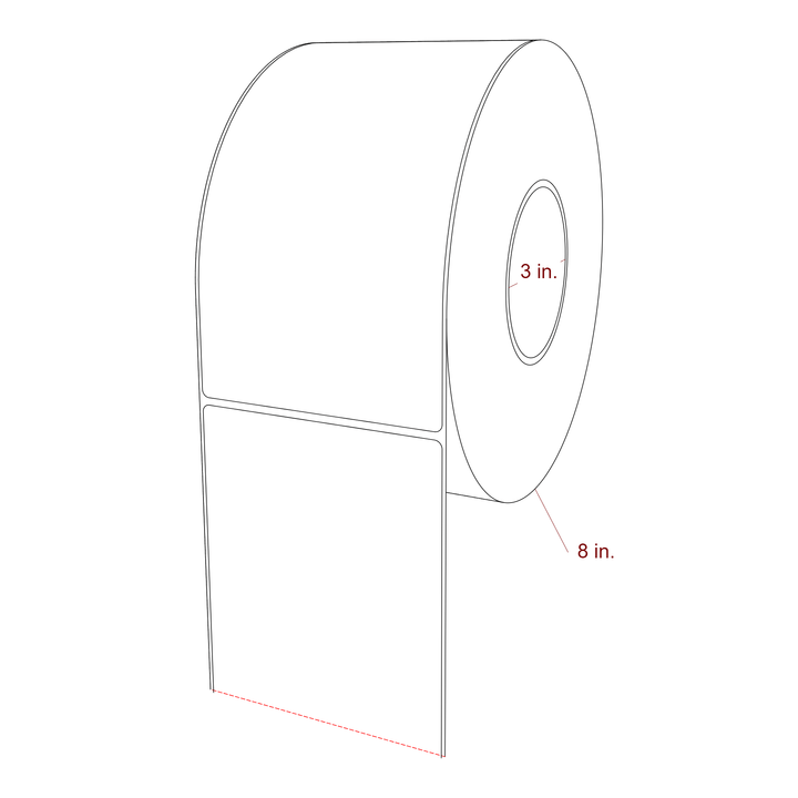 4.25" x 7.75" Inkjet Label Rolls | Fits Epson ColorWorks, VIPColor & Primera