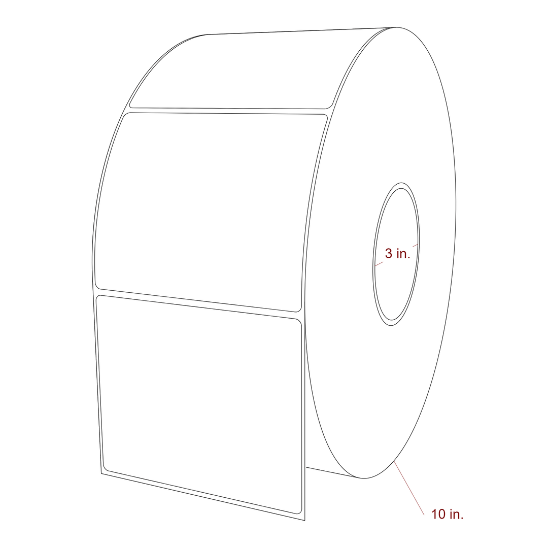 4.5" x 3.6875" Inkjet Label Rolls | Fits Epson ColorWorks, VIPColor & Primera