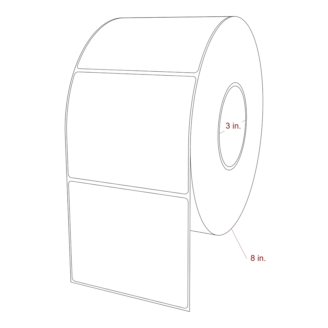 4.5" x 3.6875" Inkjet Label Rolls | Fits Epson ColorWorks, VIPColor & Primera