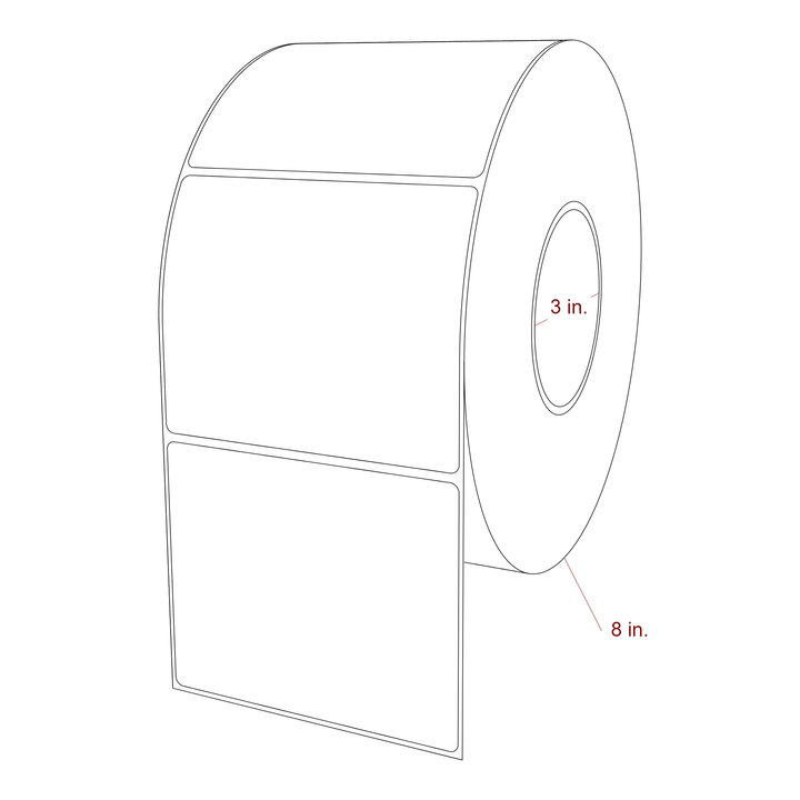 4.5" x 3.6875" Inkjet Label Rolls | Fits Epson ColorWorks, VIPColor & Primera