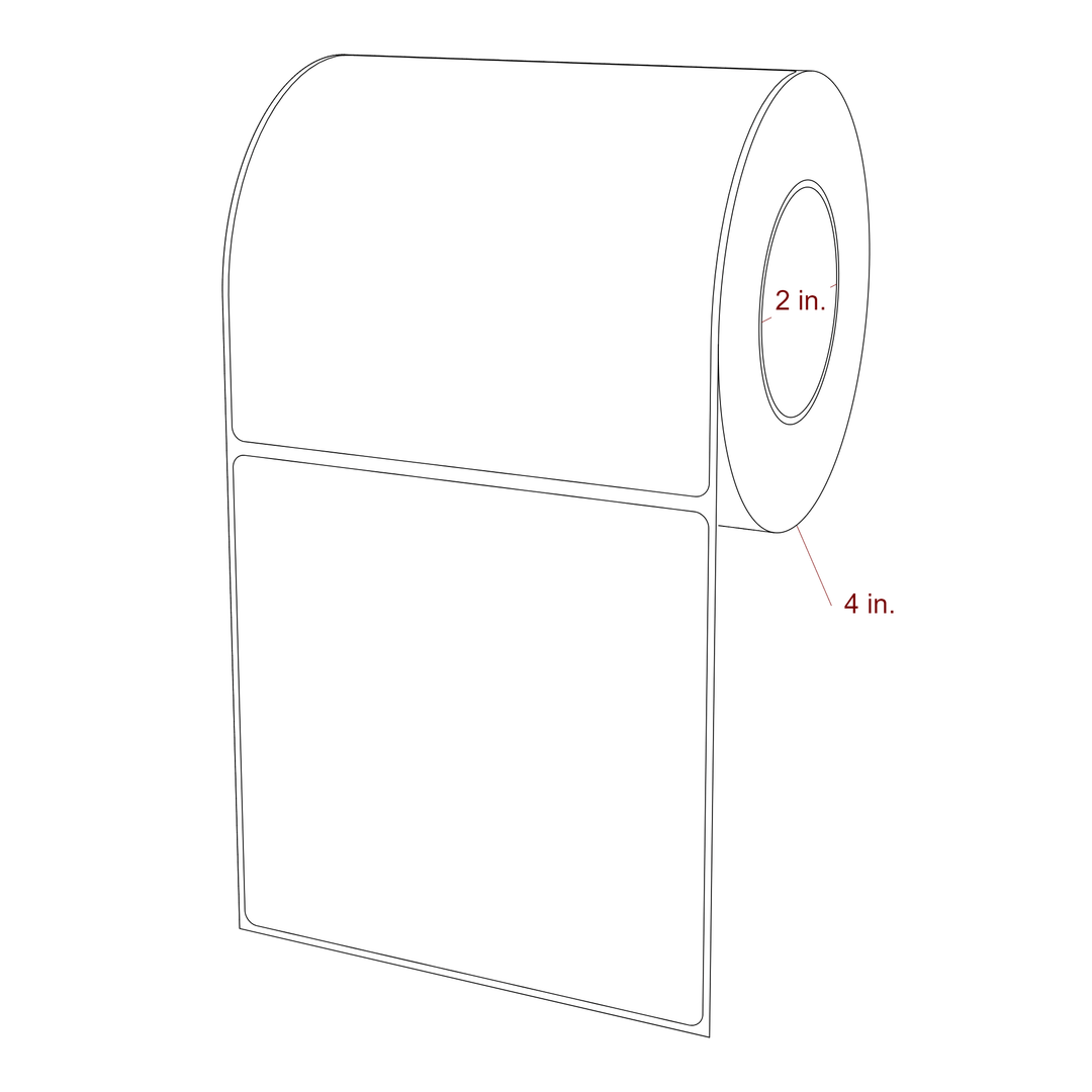 4.5" x 4.4375" Inkjet Label Rolls | Fits Epson ColorWorks, VIPColor & Primera