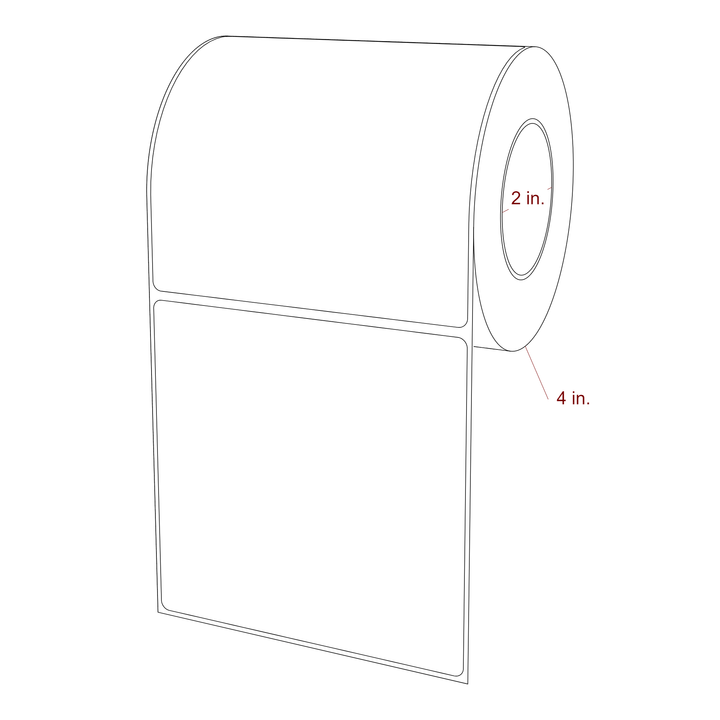 4.5" x 4.4375" Inkjet Label Rolls | Fits Epson ColorWorks, VIPColor & Primera