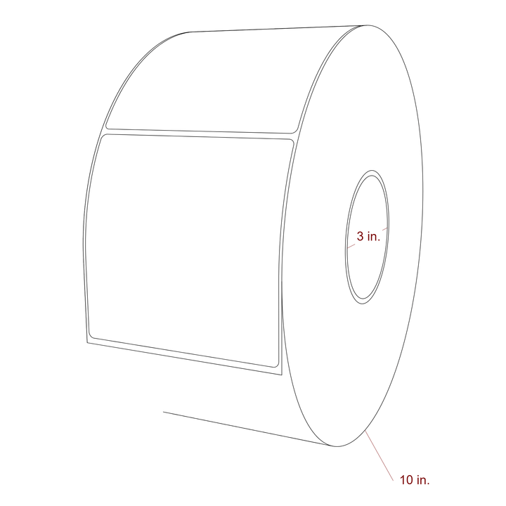 4.5" x 4.4375" Inkjet Label Rolls | Fits Epson ColorWorks, VIPColor & Primera