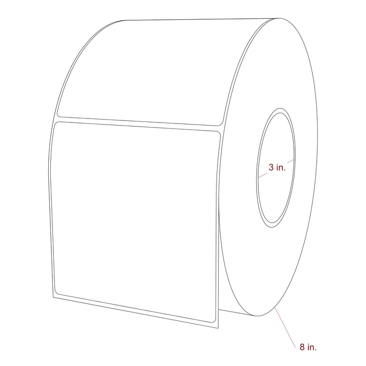 4.5" x 4.4375" Inkjet Label Rolls | Fits Epson ColorWorks, VIPColor & Primera