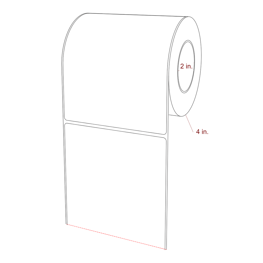 4.5" x 5.4375" Inkjet Label Rolls | Fits Epson ColorWorks, VIPColor & Primera