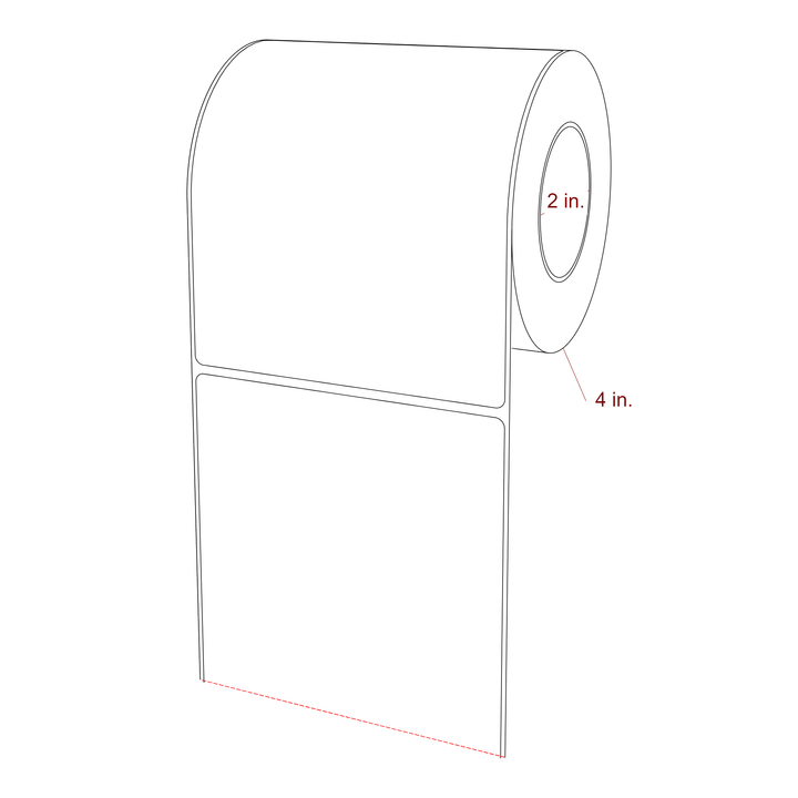 4.5" x 5.4375" Inkjet Label Rolls | Fits Epson ColorWorks, VIPColor & Primera
