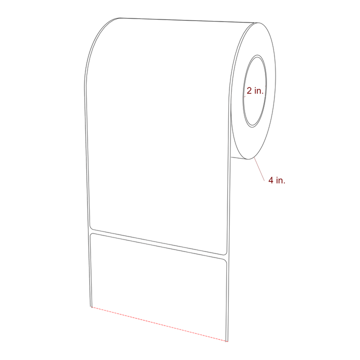 4.5" x 7.5" Inkjet Label Rolls | Fits Epson ColorWorks, VIPColor & Primera