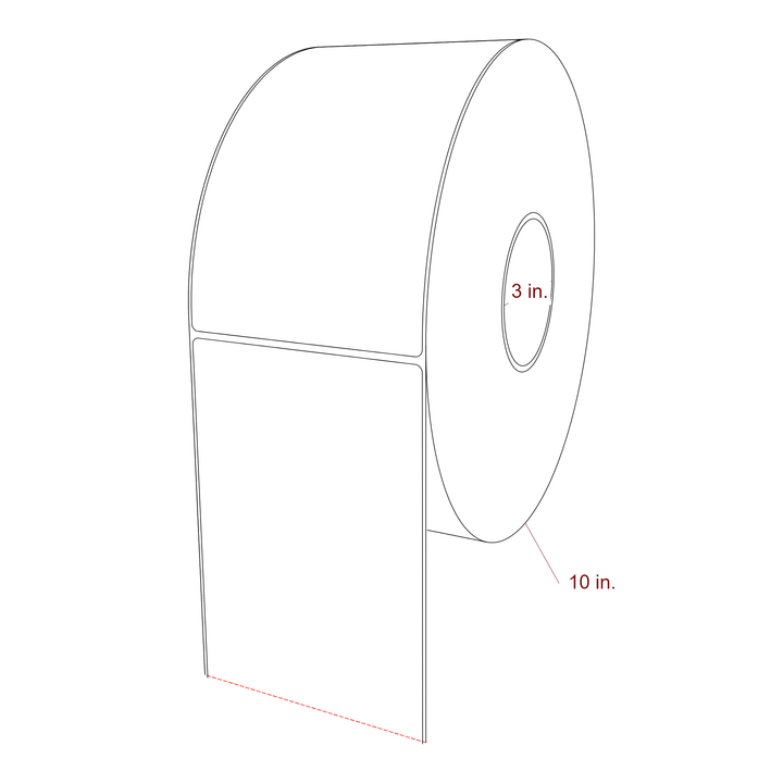4.5" x 7.5" Inkjet Label Rolls | Fits Epson ColorWorks, VIPColor & Primera