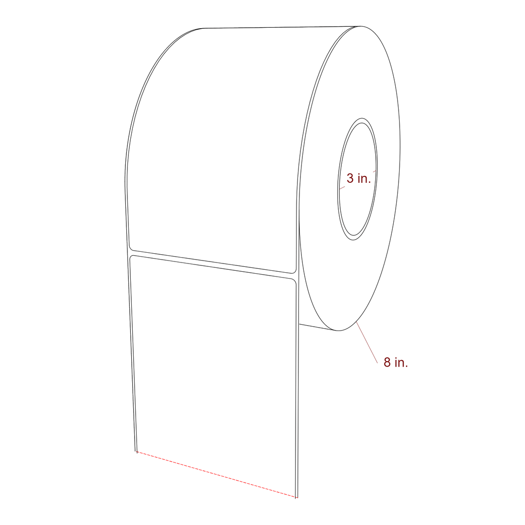 4.5" x 7.5" Inkjet Label Rolls | Fits Epson ColorWorks, VIPColor & Primera