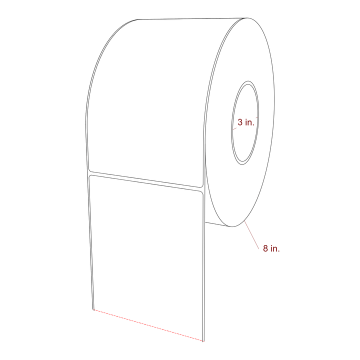 4.5" x 7.5" Inkjet Label Rolls | Fits Epson ColorWorks, VIPColor & Primera