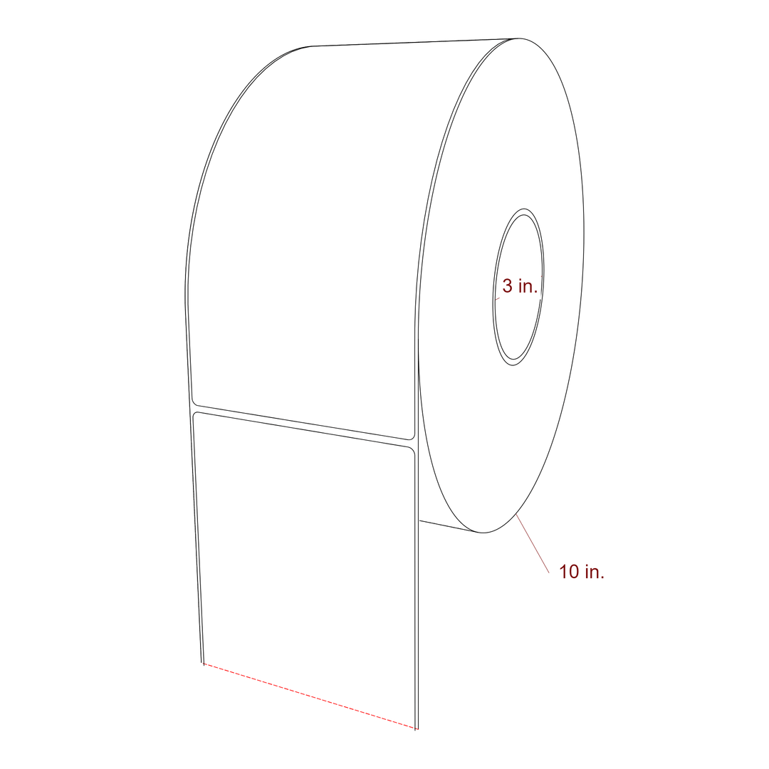 4.5" x 9" Inkjet Label Rolls | Fits Epson ColorWorks, VIPColor & Primera