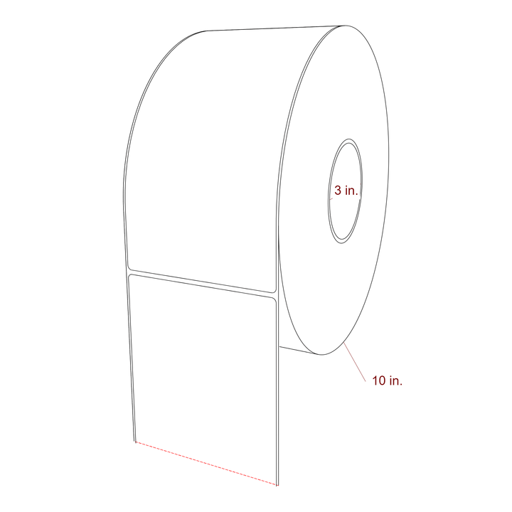 4.5" x 9" Inkjet Label Rolls | Fits Epson ColorWorks, VIPColor & Primera