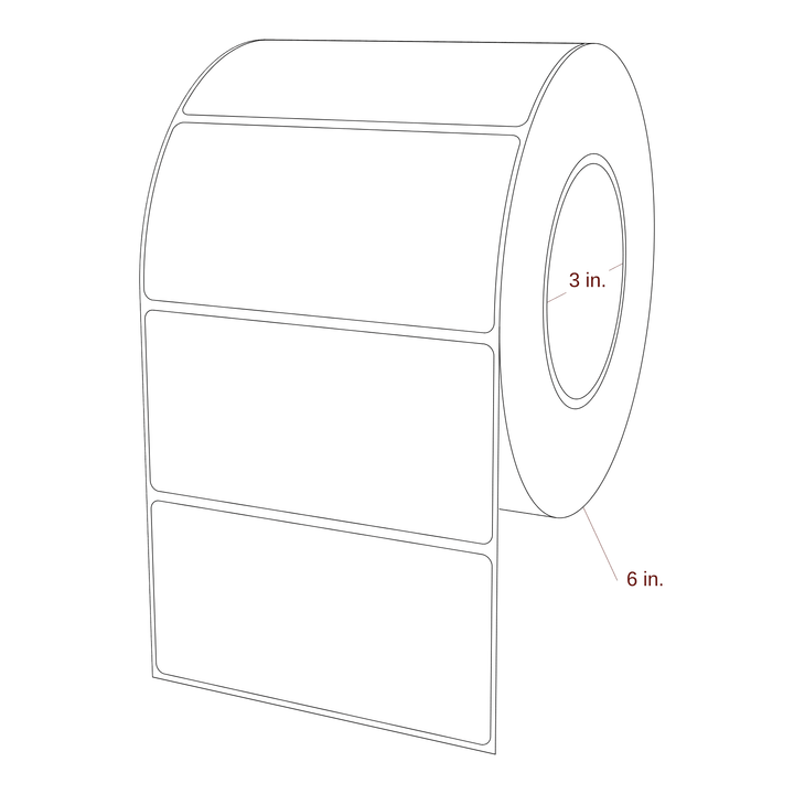 4.625" x 2.3125" Inkjet Label Rolls | Fits Epson ColorWorks, VIPColor & Primera