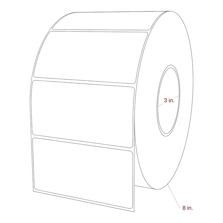 4.625" x 2.3125" Inkjet Label Rolls | Fits Epson ColorWorks, VIPColor & Primera