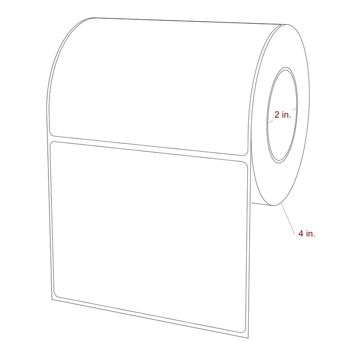 4.75" x 3.6875" Inkjet Label Rolls | Fits Epson ColorWorks, VIPColor & Primera
