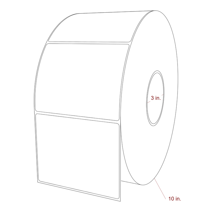 4.75" x 3.6875" Inkjet Label Rolls | Fits Epson ColorWorks, VIPColor & Primera