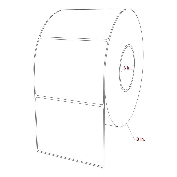 4.75" x 3.6875" Inkjet Label Rolls | Fits Epson ColorWorks, VIPColor & Primera