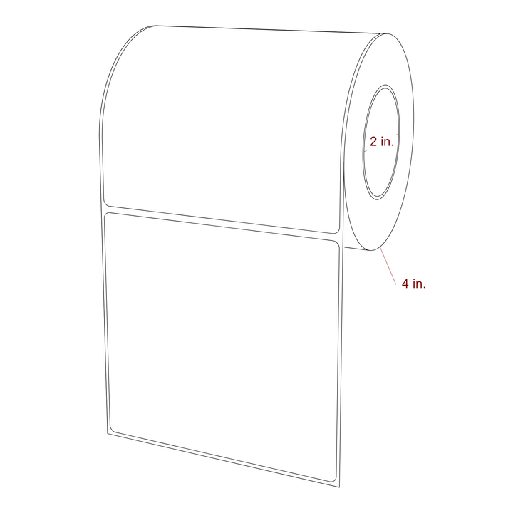 4.75" x 4.4375" Inkjet Label Rolls | Fits Epson ColorWorks, VIPColor & Primera