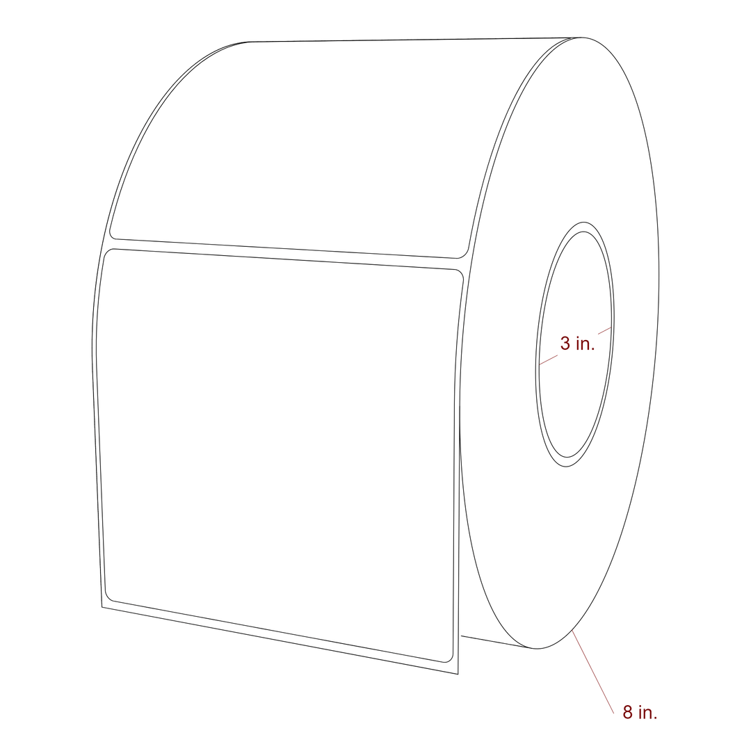 4.75" x 4.4375" Inkjet Label Rolls | Fits Epson ColorWorks, VIPColor & Primera