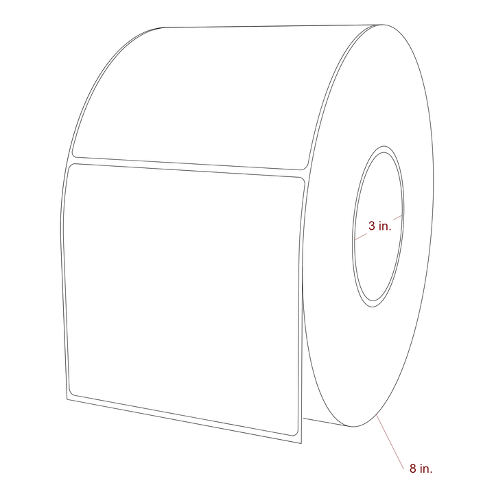 4.75" x 4.4375" Inkjet Label Rolls | Fits Epson ColorWorks, VIPColor & Primera
