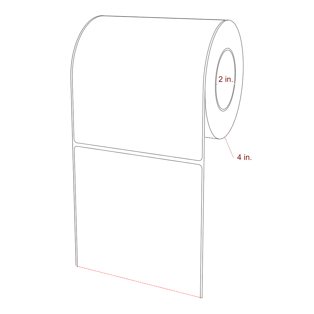 4.75" x 5.4375" Inkjet Label Rolls | Fits Epson ColorWorks, VIPColor & Primera