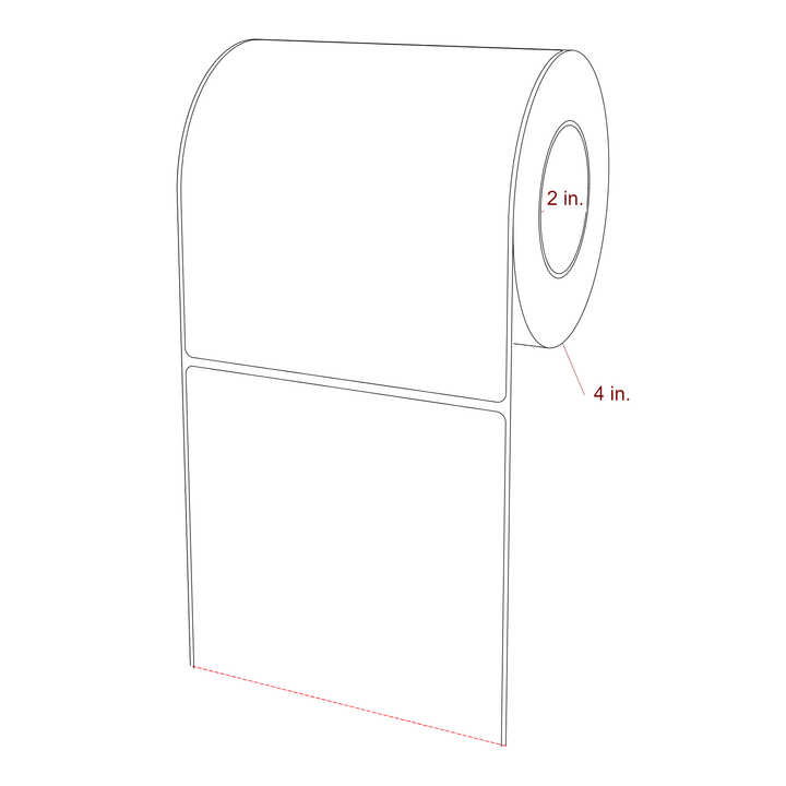 4.75" x 5.4375" Inkjet Label Rolls | Fits Epson ColorWorks, VIPColor & Primera