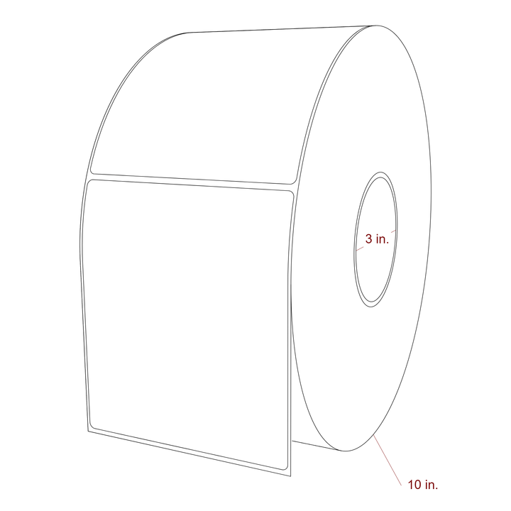 4.75" x 5.4375" Inkjet Label Rolls | Fits Epson ColorWorks, VIPColor & Primera