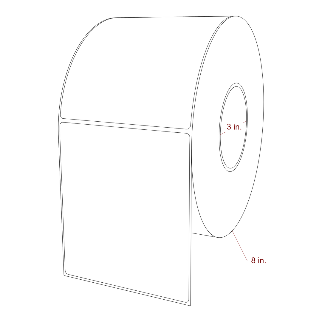 4.75" x 5.4375" Inkjet Label Rolls | Fits Epson ColorWorks, VIPColor & Primera