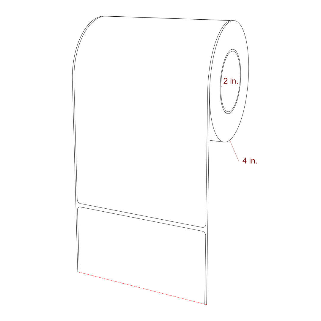 4.75" x 7.5" Inkjet Label Rolls | Fits Epson ColorWorks, VIPColor & Primera