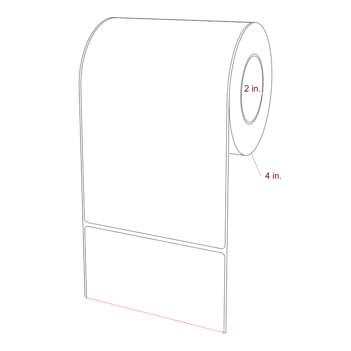 4.75" x 7.5" Inkjet Label Rolls | Fits Epson ColorWorks, VIPColor & Primera