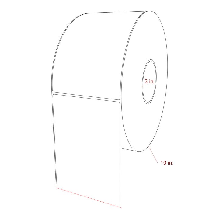 4.75" x 7.5" Inkjet Label Rolls | Fits Epson ColorWorks, VIPColor & Primera