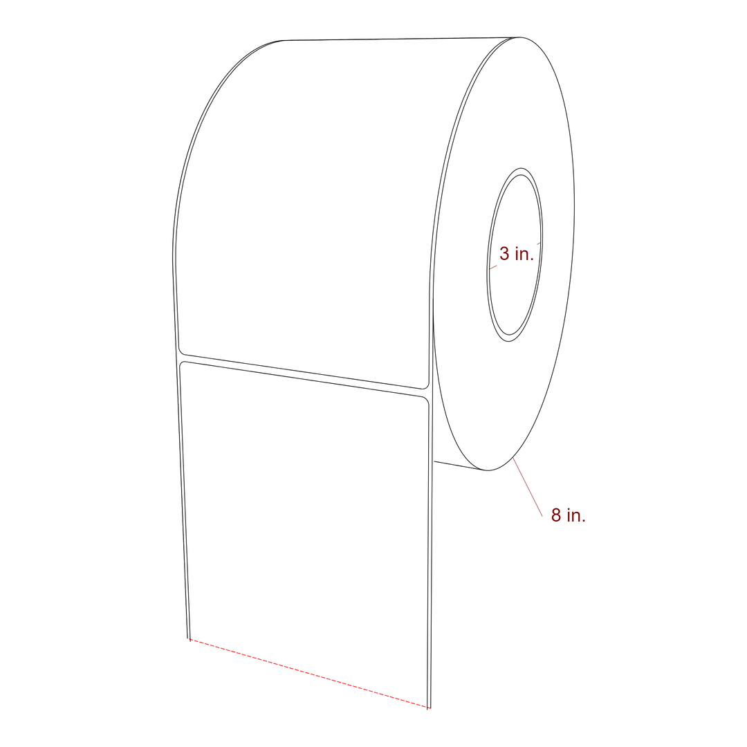 4.75" x 7.5" Inkjet Label Rolls | Fits Epson ColorWorks, VIPColor & Primera