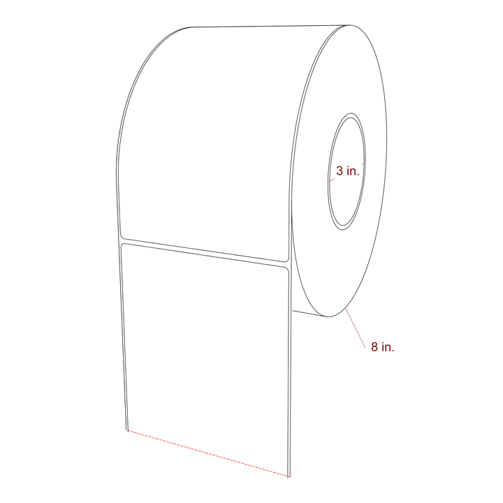 4.75" x 7.5" Inkjet Label Rolls | Fits Epson ColorWorks, VIPColor & Primera